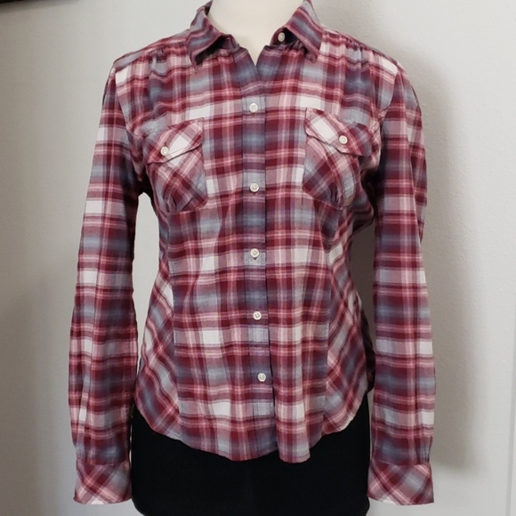 EUC Lucky brand plaid button-down shirt long sleeve Size XL - Picture 2 of 8